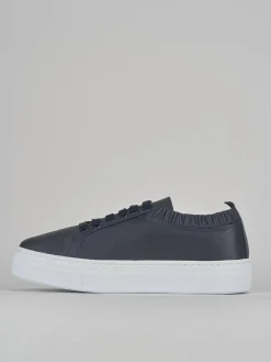 Sneakers pelle blu