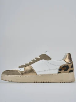 Sneakers pelle bronzo