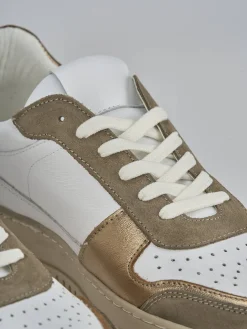 Sneakers pelle bronzo