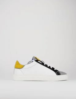 Sneakers pelle grigio