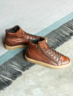 Sneakers pelle marrone