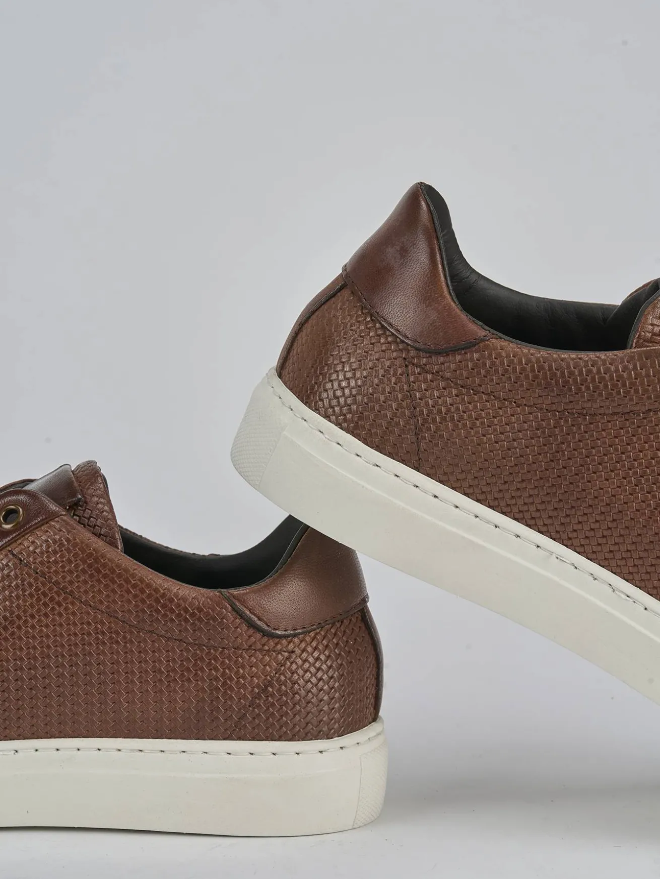 Sneakers pelle marrone