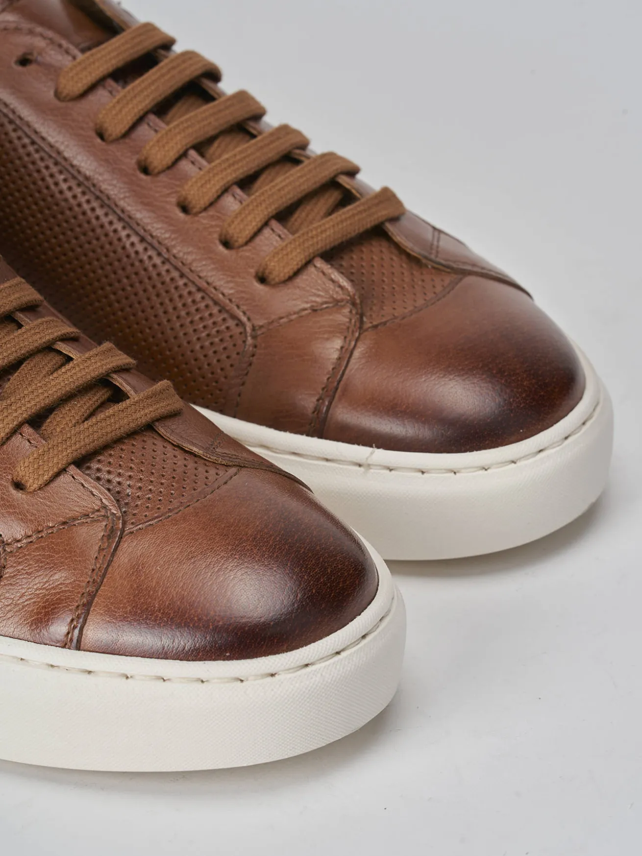 Sneakers pelle marrone