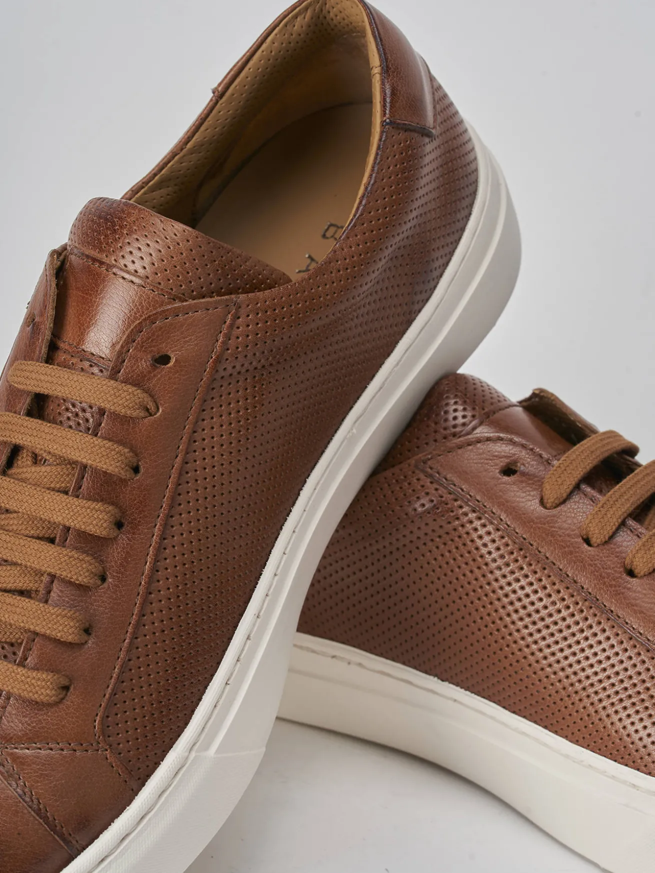 Sneakers pelle marrone