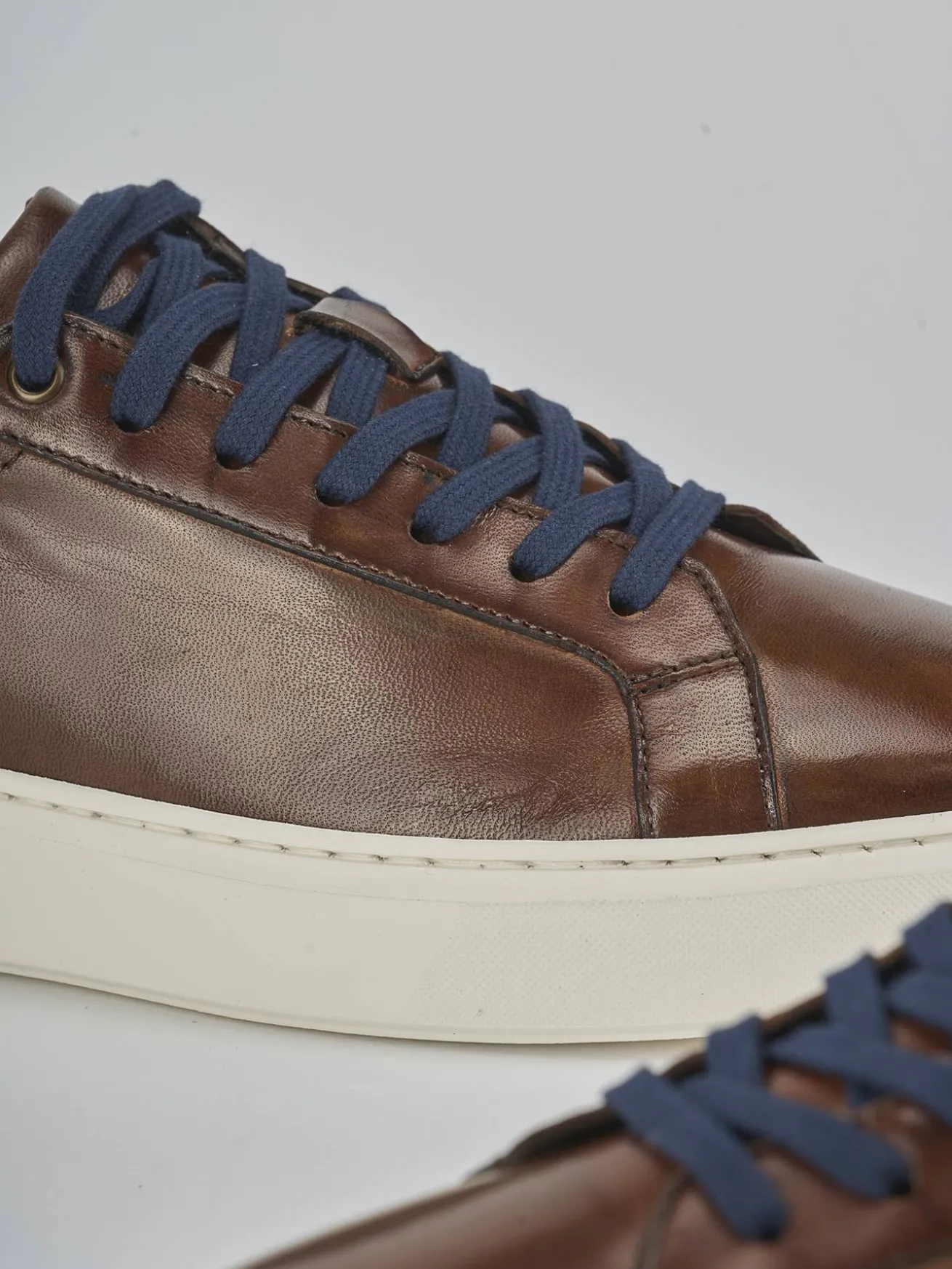 Sneakers pelle marrone