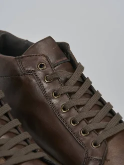 Sneakers pelle marrone