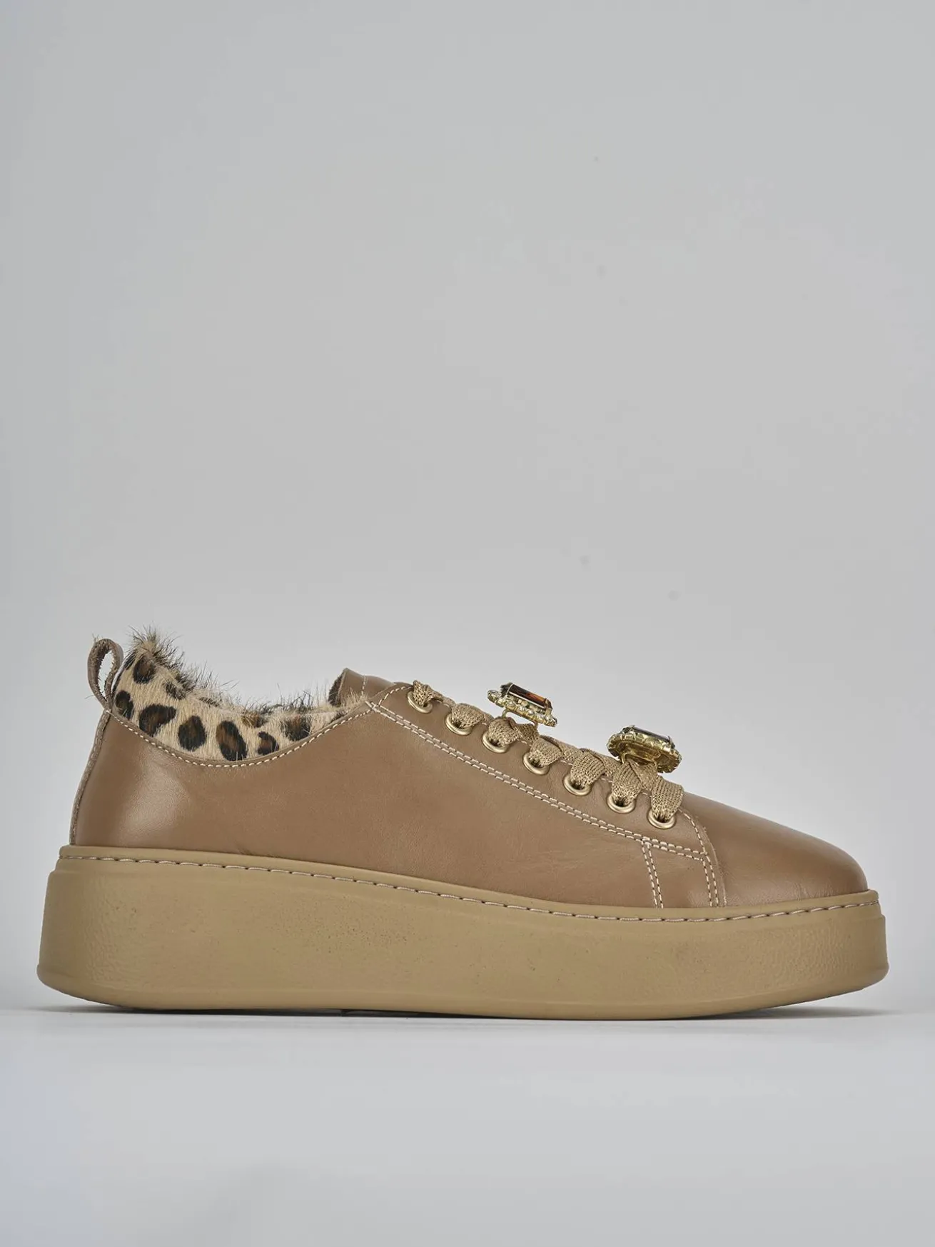 Sneakers pelle marrone