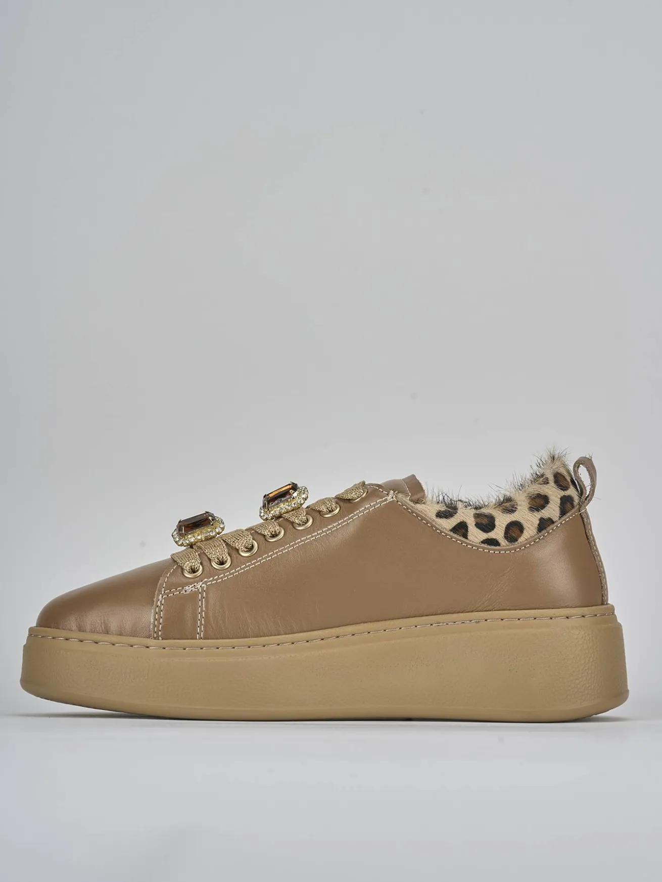 Sneakers pelle marrone