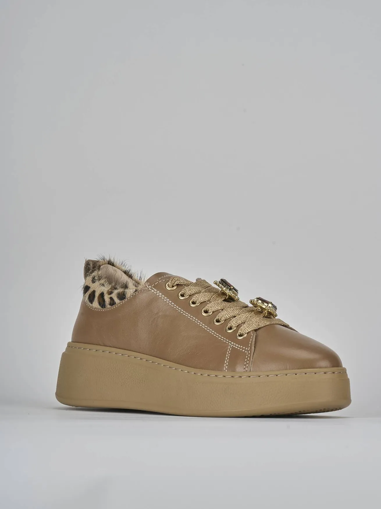 Sneakers pelle marrone