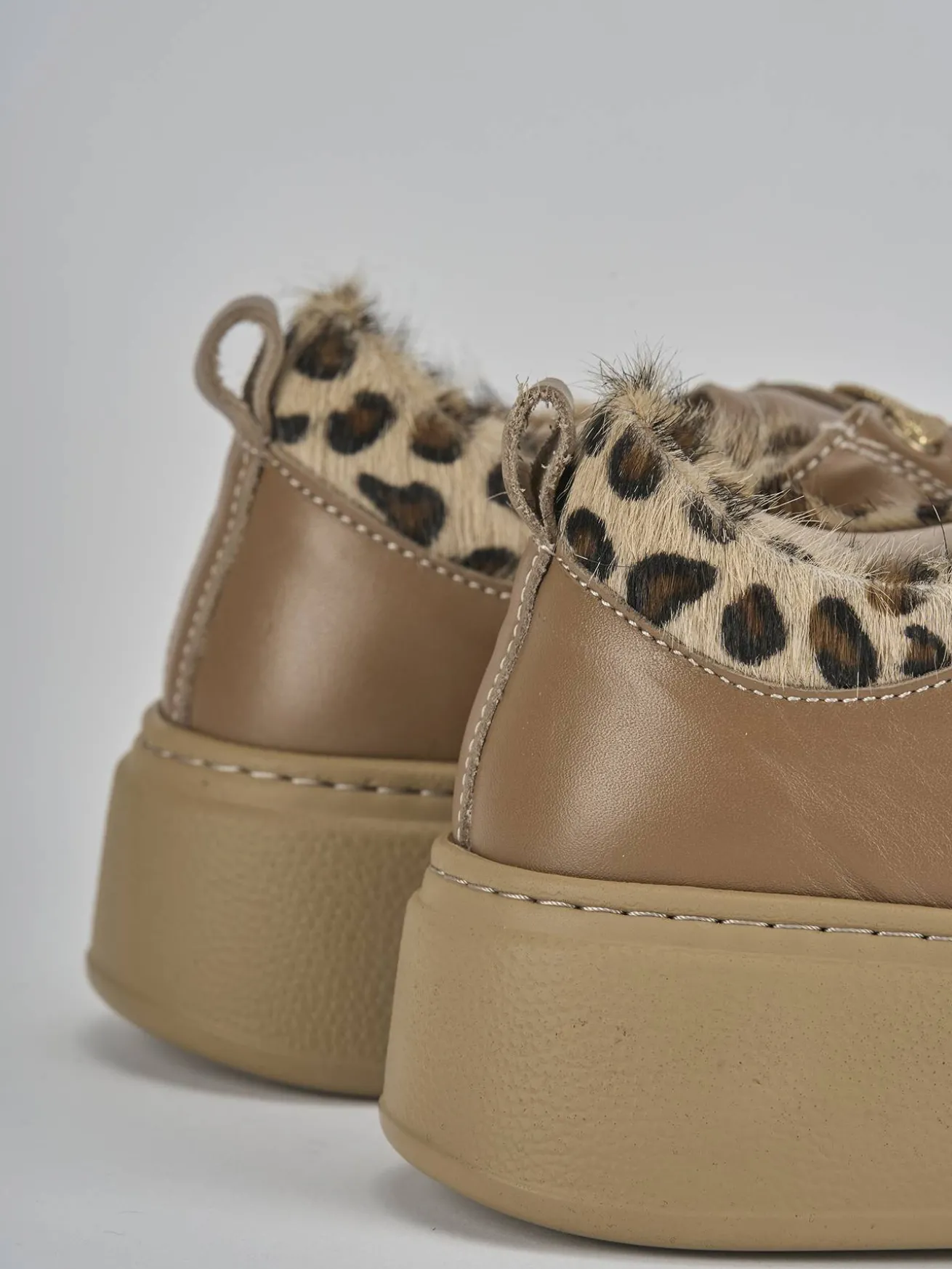 Sneakers pelle marrone