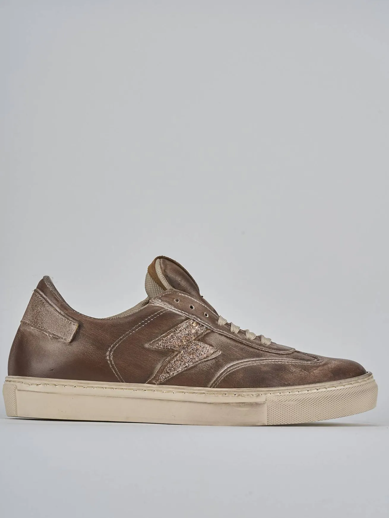 Sneakers pelle marrone