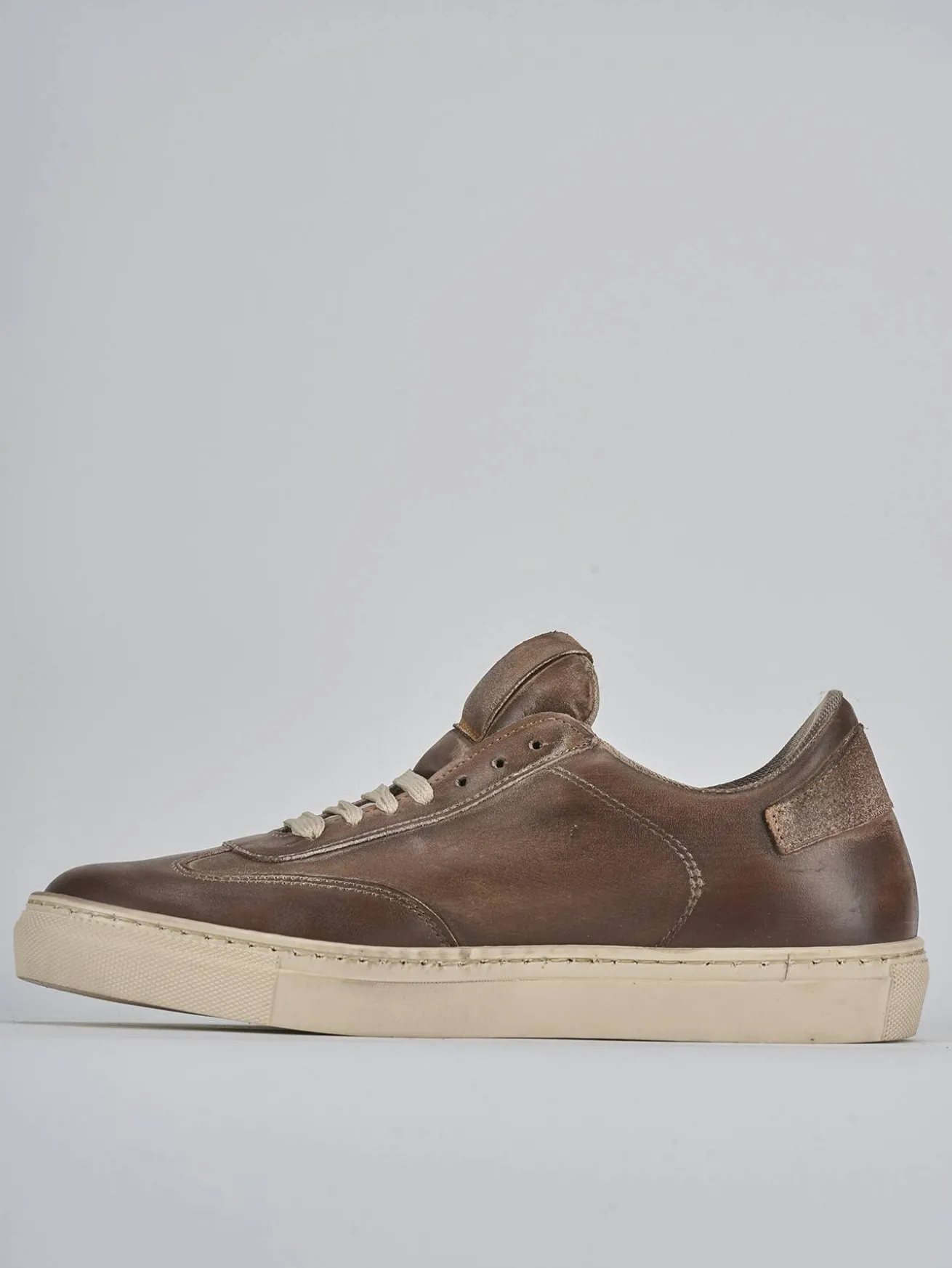 Sneakers pelle marrone