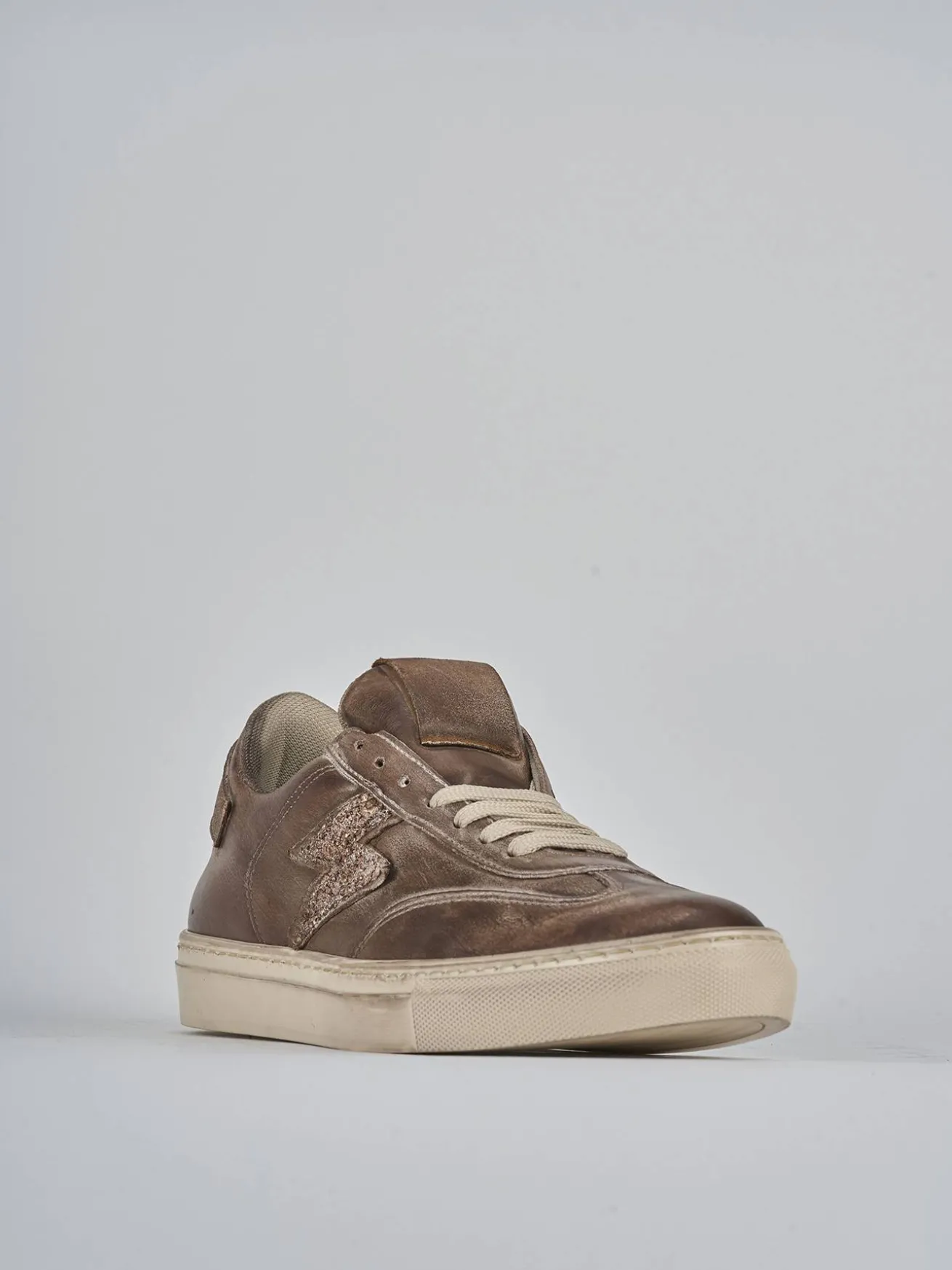 Sneakers pelle marrone