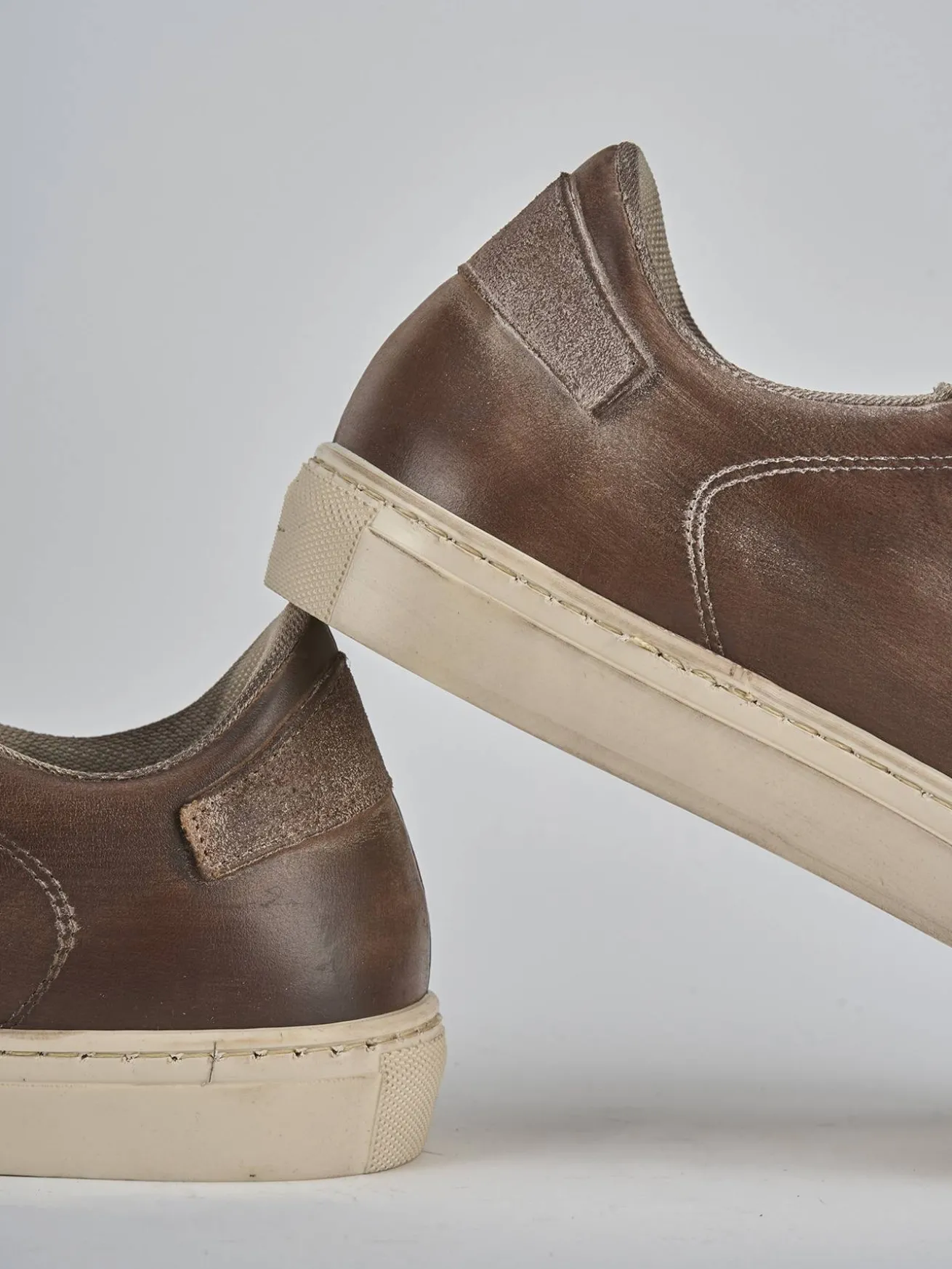 Sneakers pelle marrone