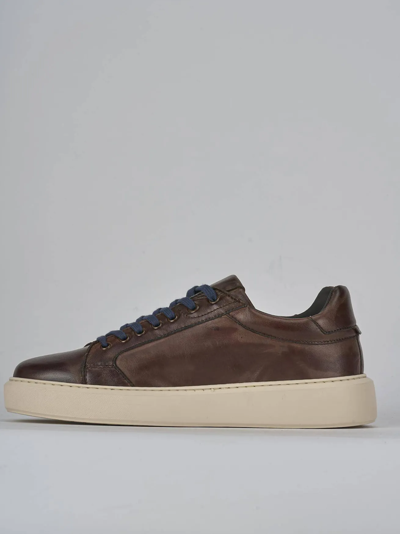 Sneakers pelle marrone