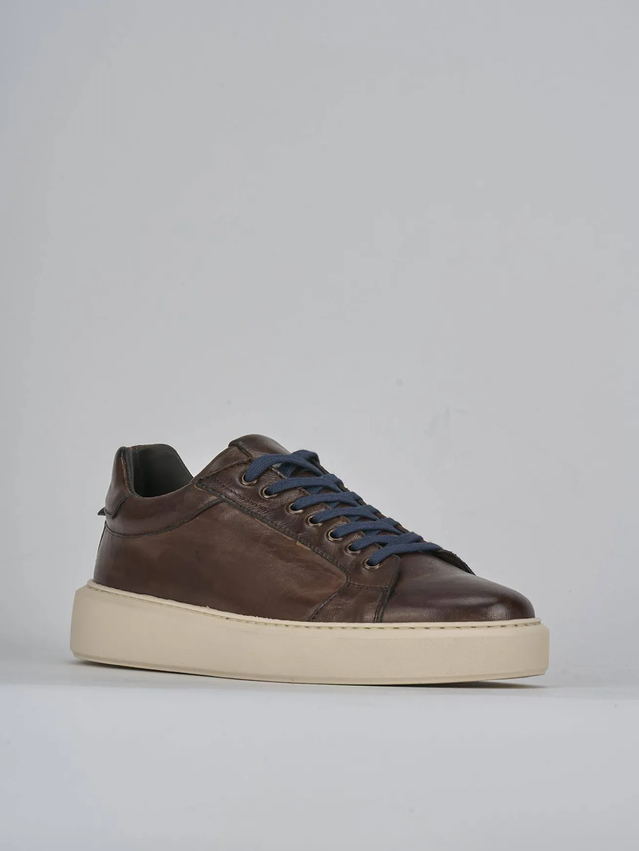 Sneakers pelle marrone