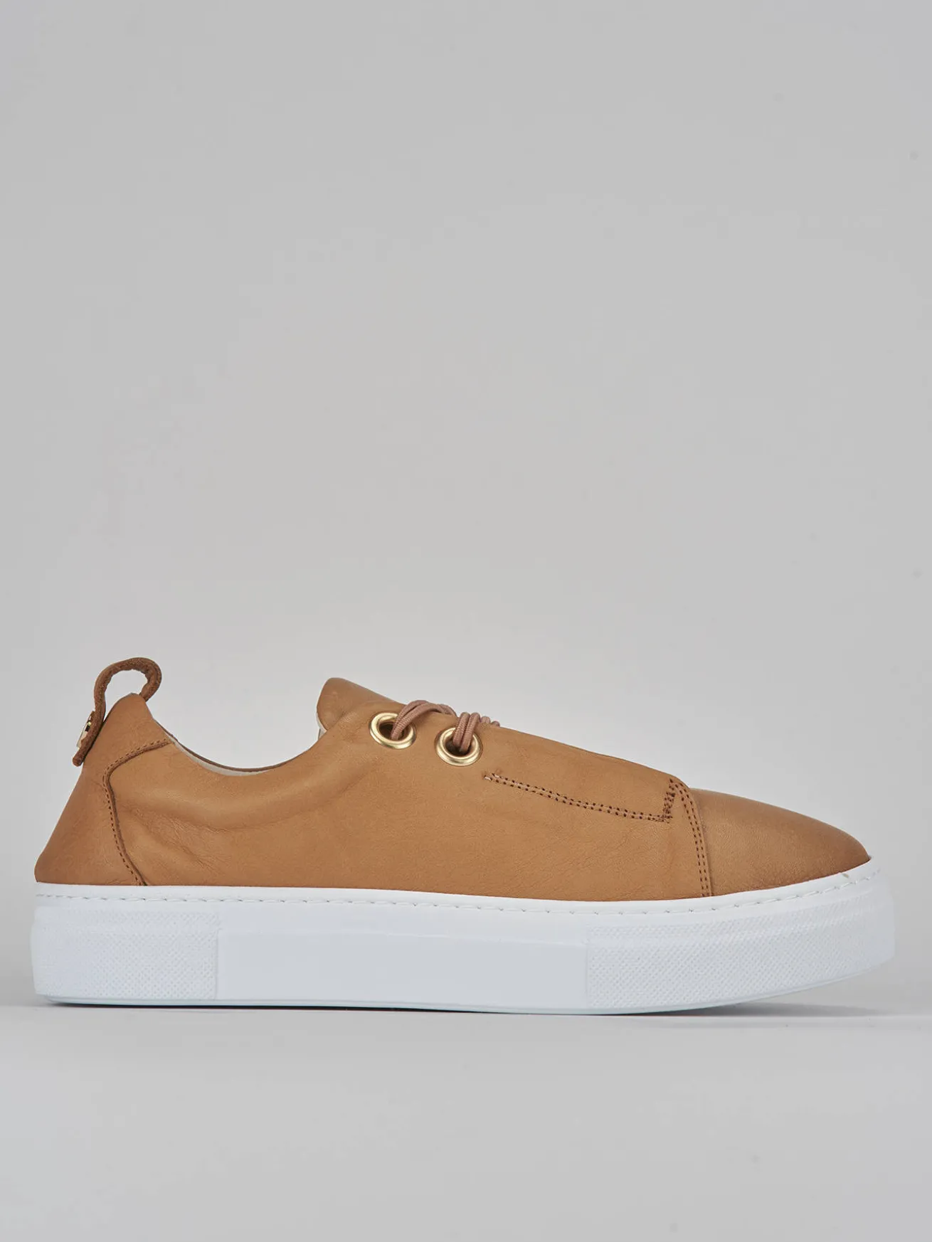 Sneakers pelle marrone