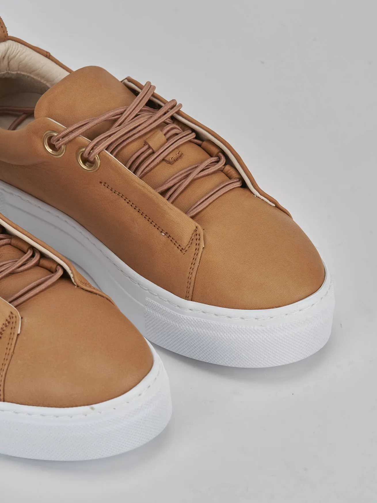 Sneakers pelle marrone