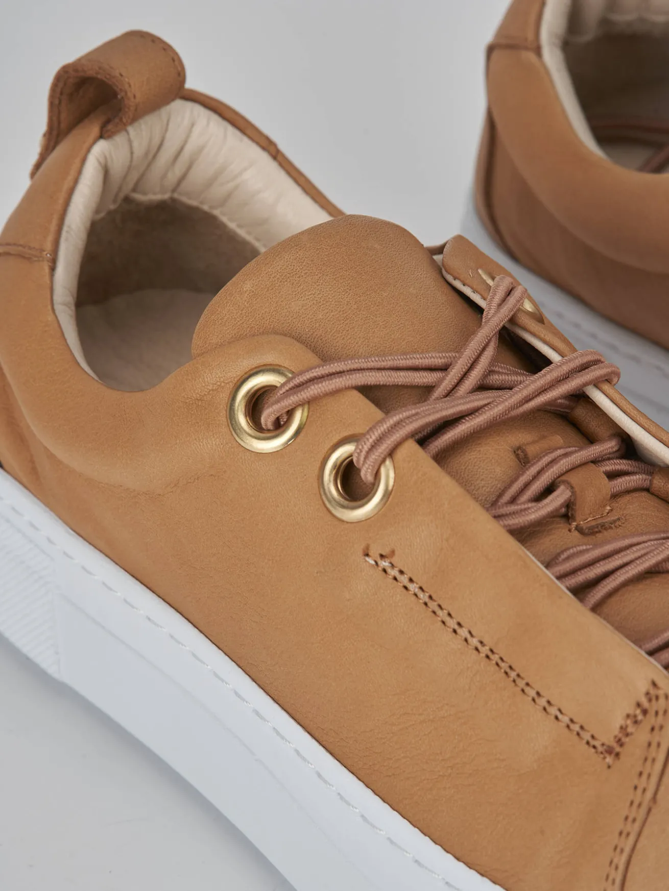 Sneakers pelle marrone