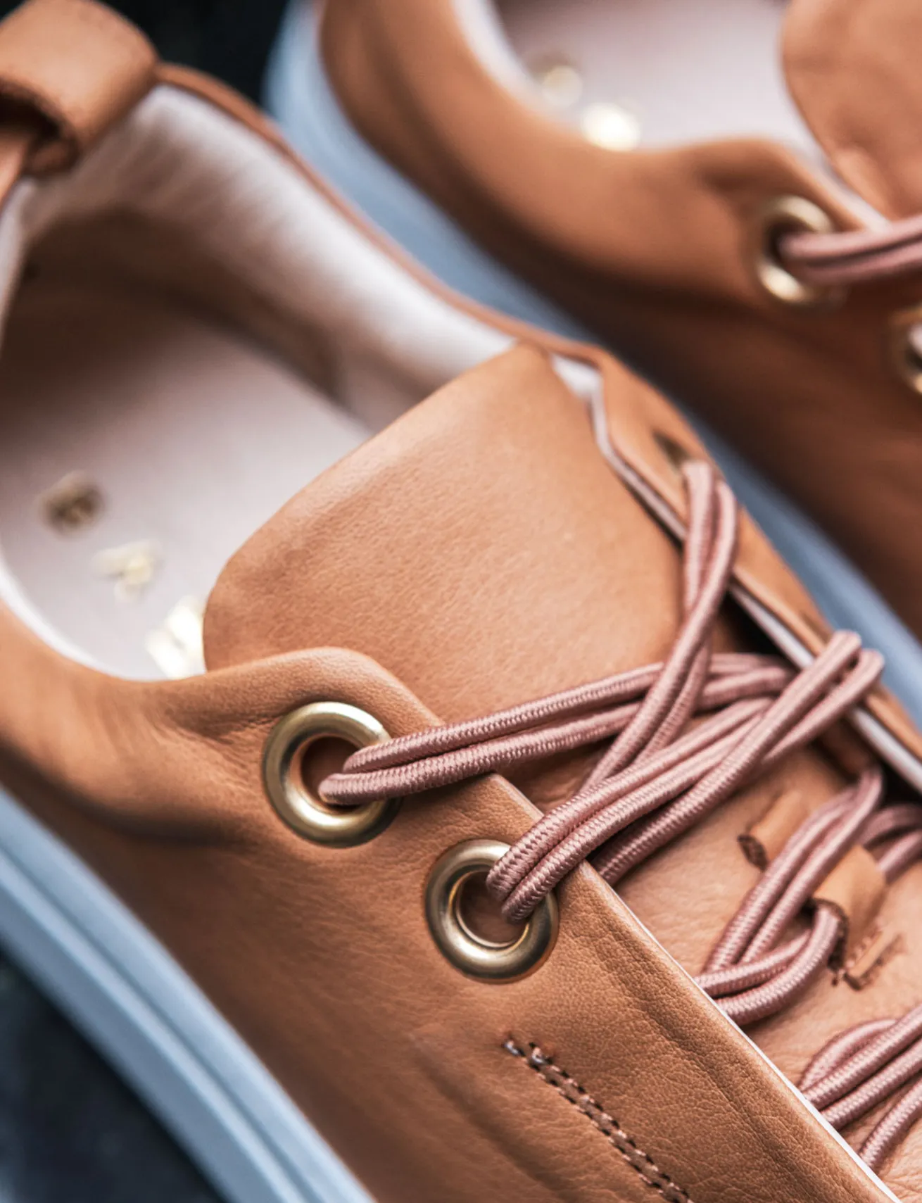 Sneakers pelle marrone