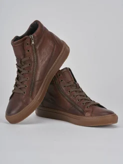 Sneakers pelle marrone