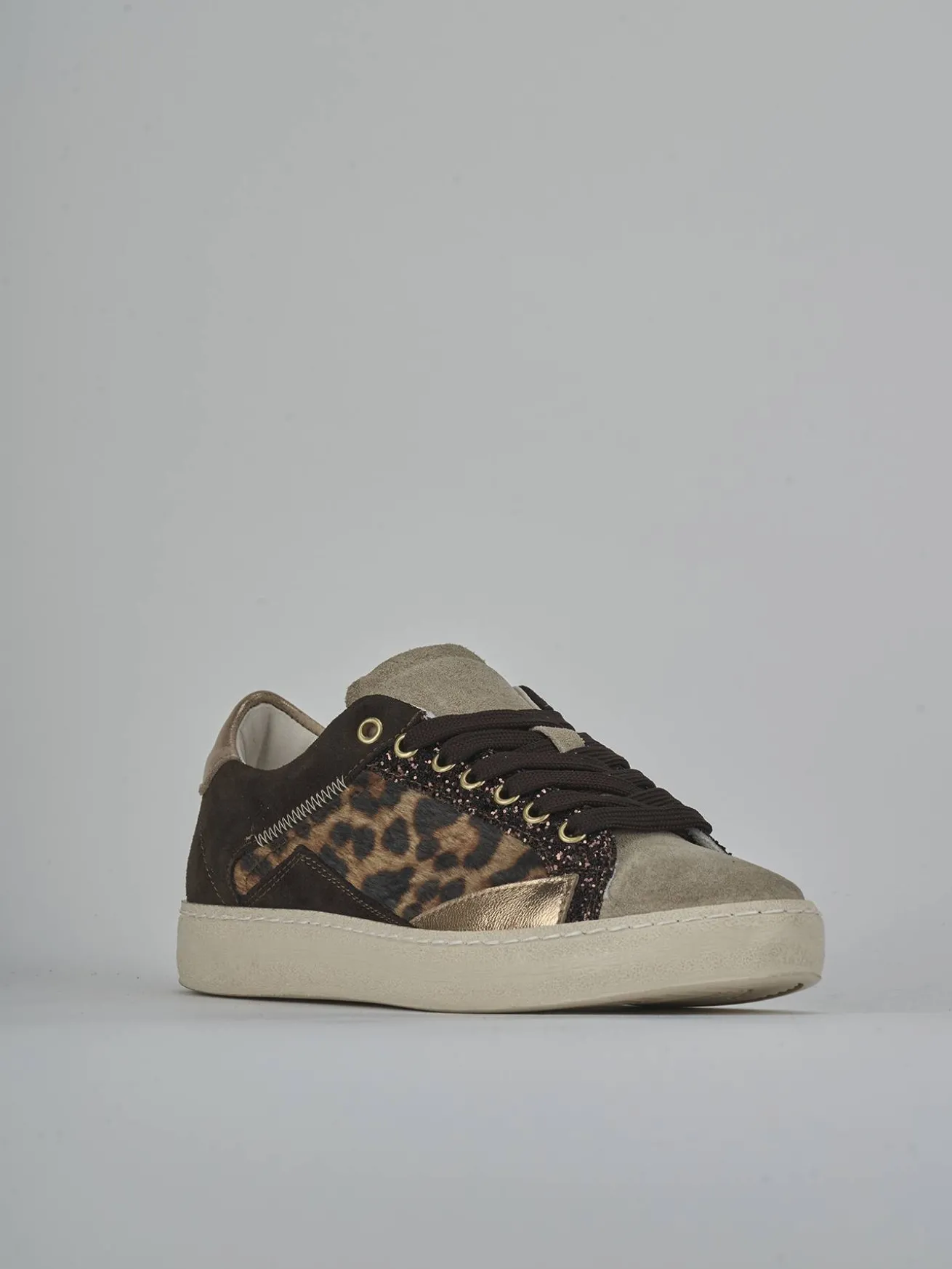 Sneakers pelle multicolor