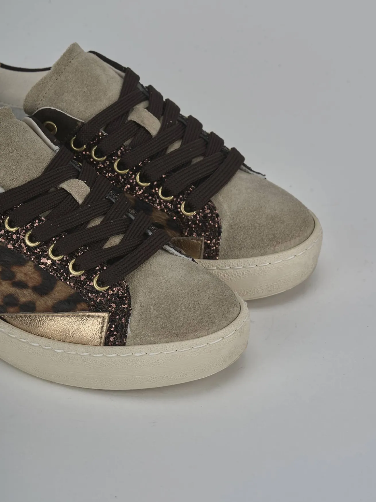 Sneakers pelle multicolor