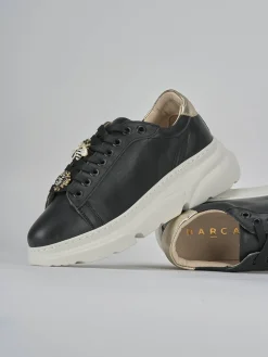 Sneakers pelle nero