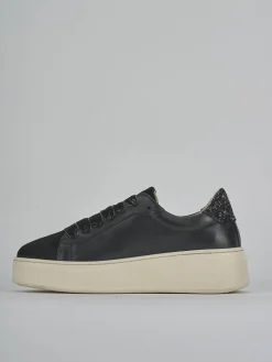 Sneakers pelle nero