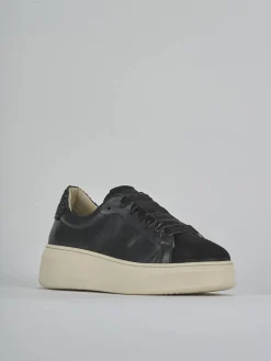 Sneakers pelle nero