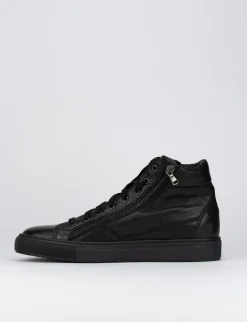 Sneakers pelle nero
