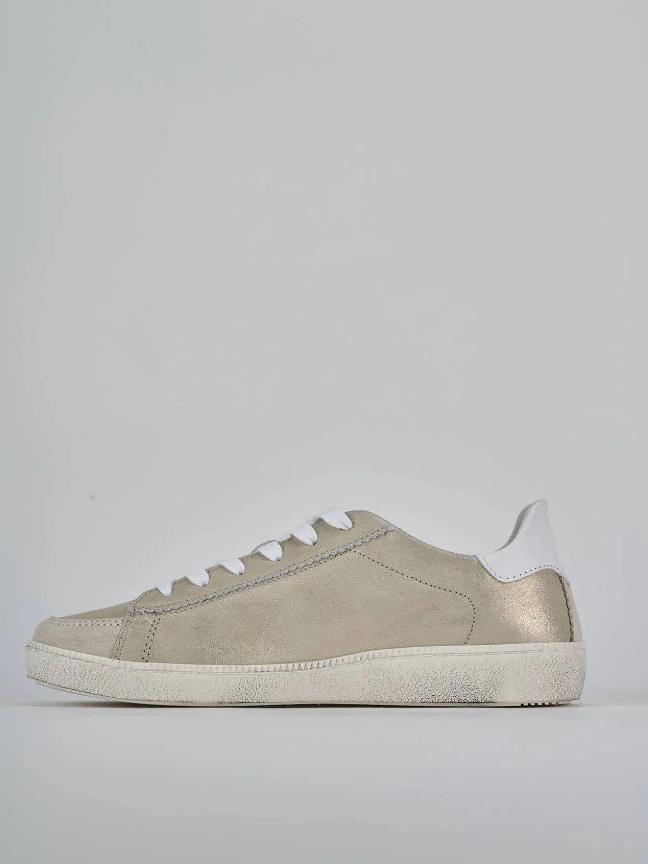 Sneakers pelle oro