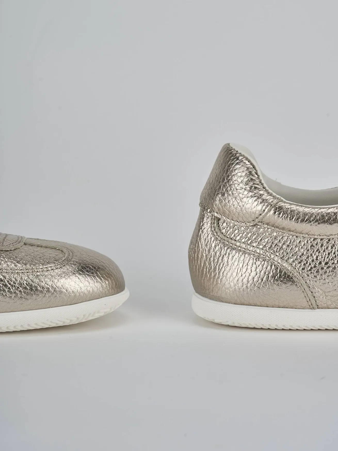 Sneakers pelle oro