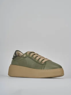 Sneakers pelle verde