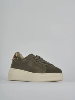 Sneakers pelle verde