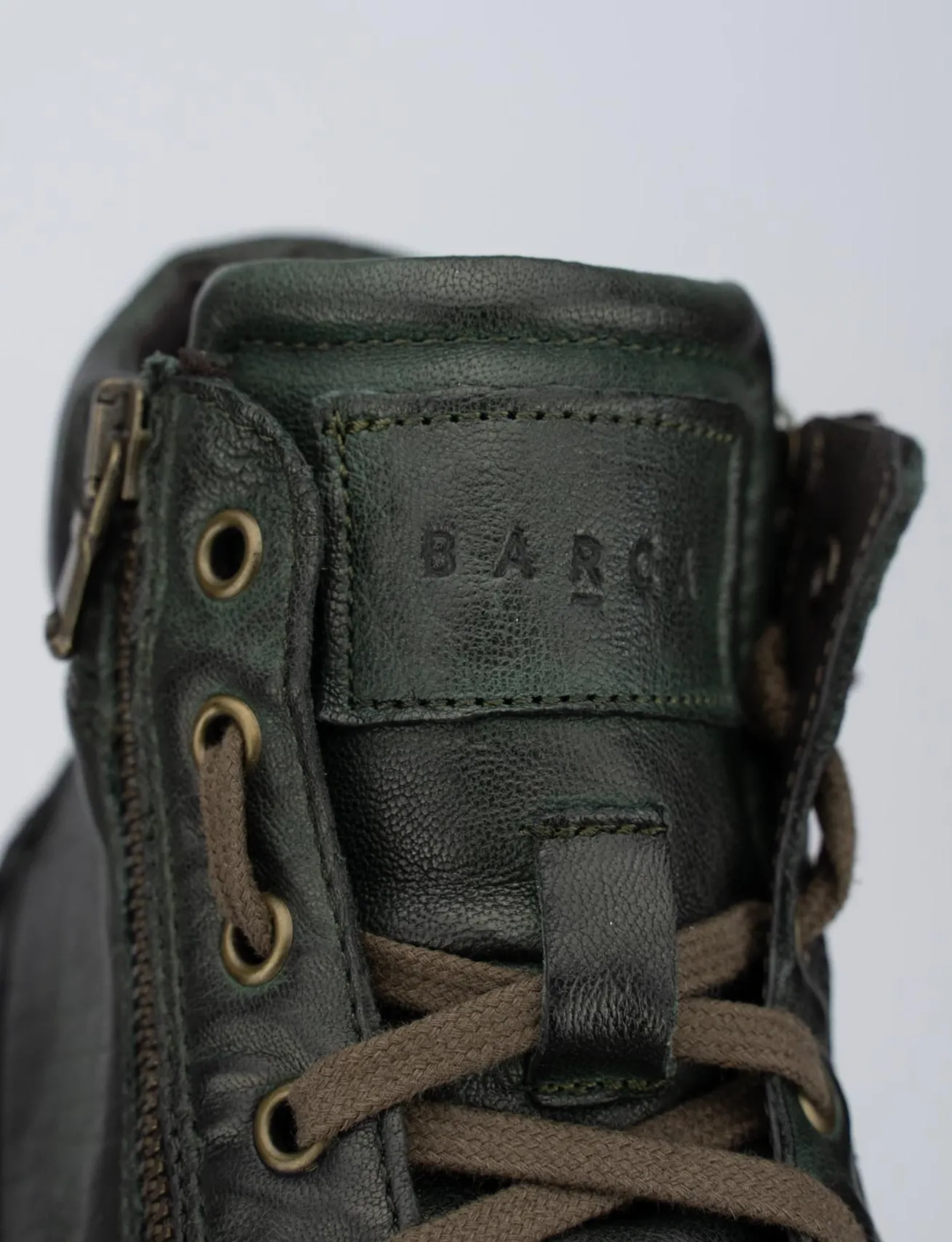 Sneakers pelle verde