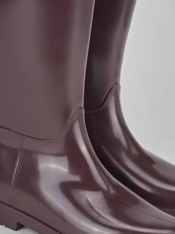 Stivale tacco 2 cm bordo' gomma