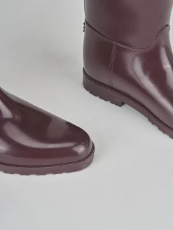 Stivale tacco 2 cm bordo' gomma