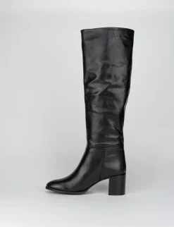 Stivale tacco 5 cm nero