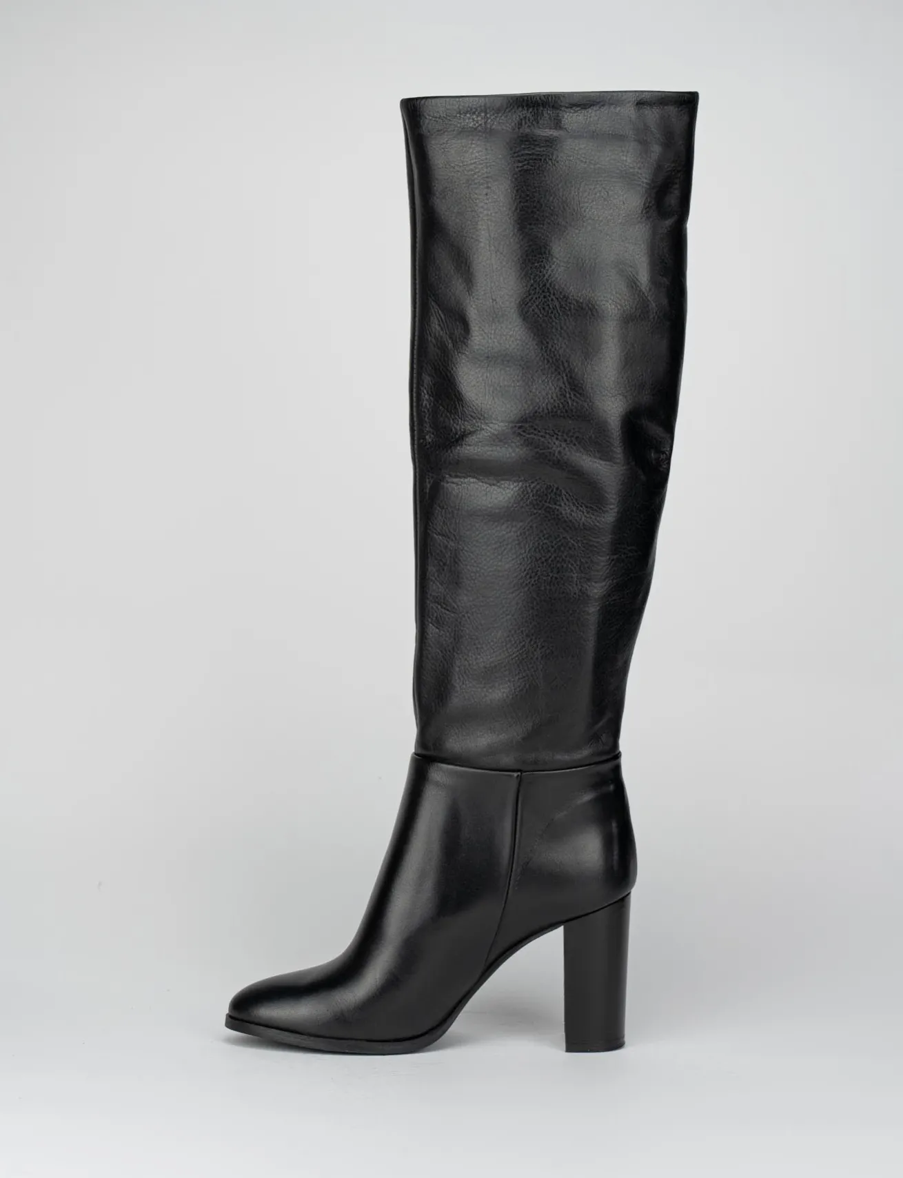 Stivale tacco 9 cm nero