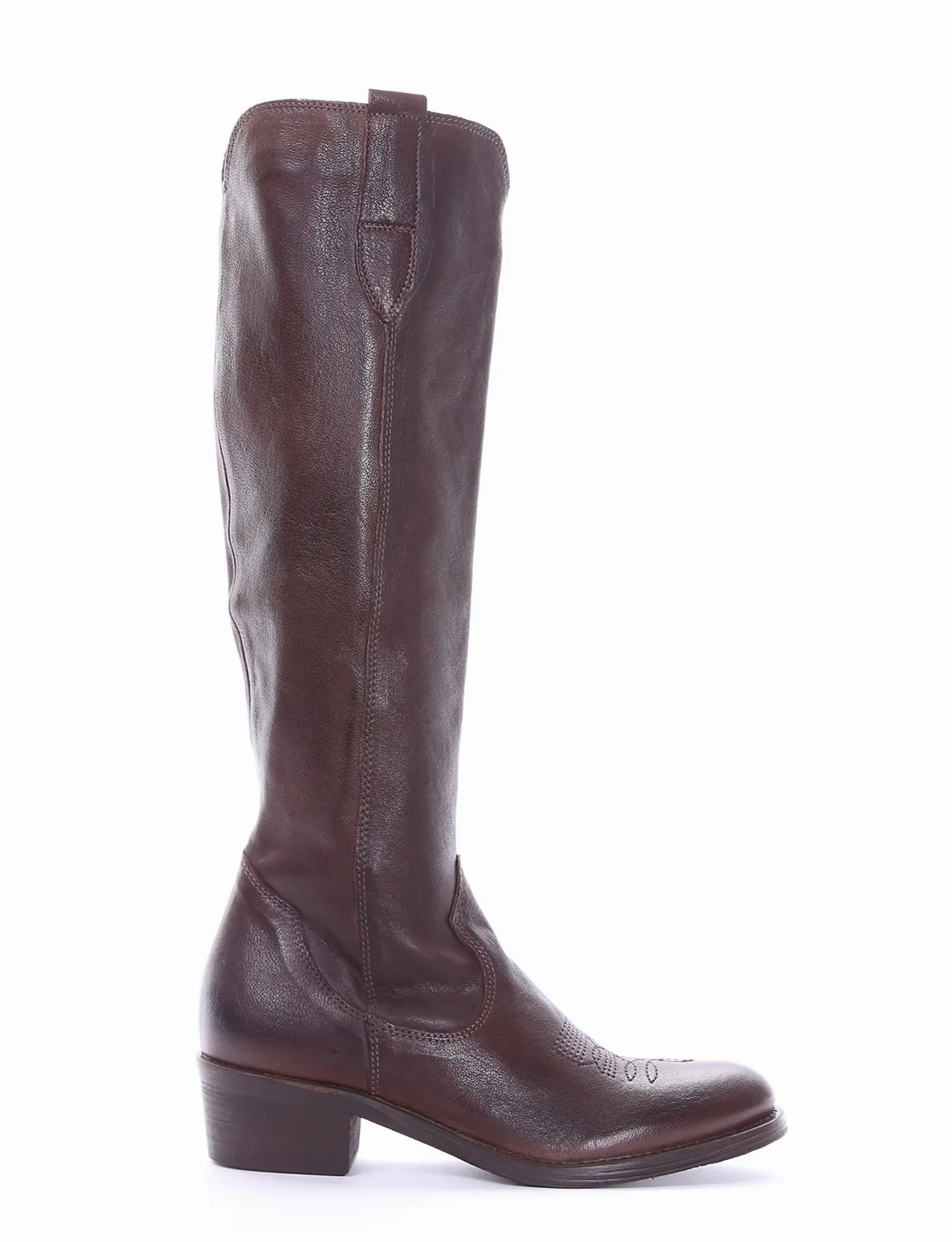 stivale texano tacco 3 cm testa