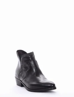 stivale texano tacco 3 cm nero