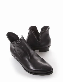 stivale texano tacco 3 cm nero