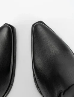 Stivale texano tacco 4cm nero