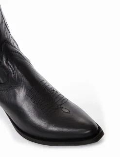 Stivale texano tacco 2cm nero