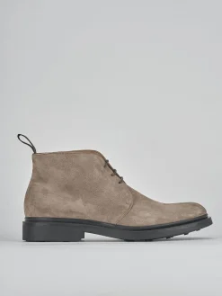 Stivaletti camoscio beige