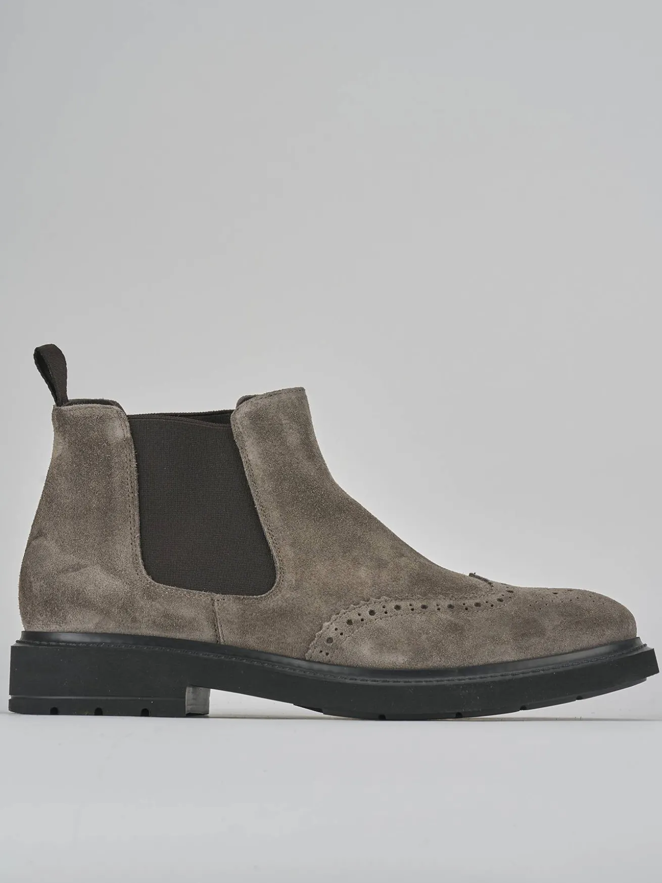 Stivaletti camoscio beige