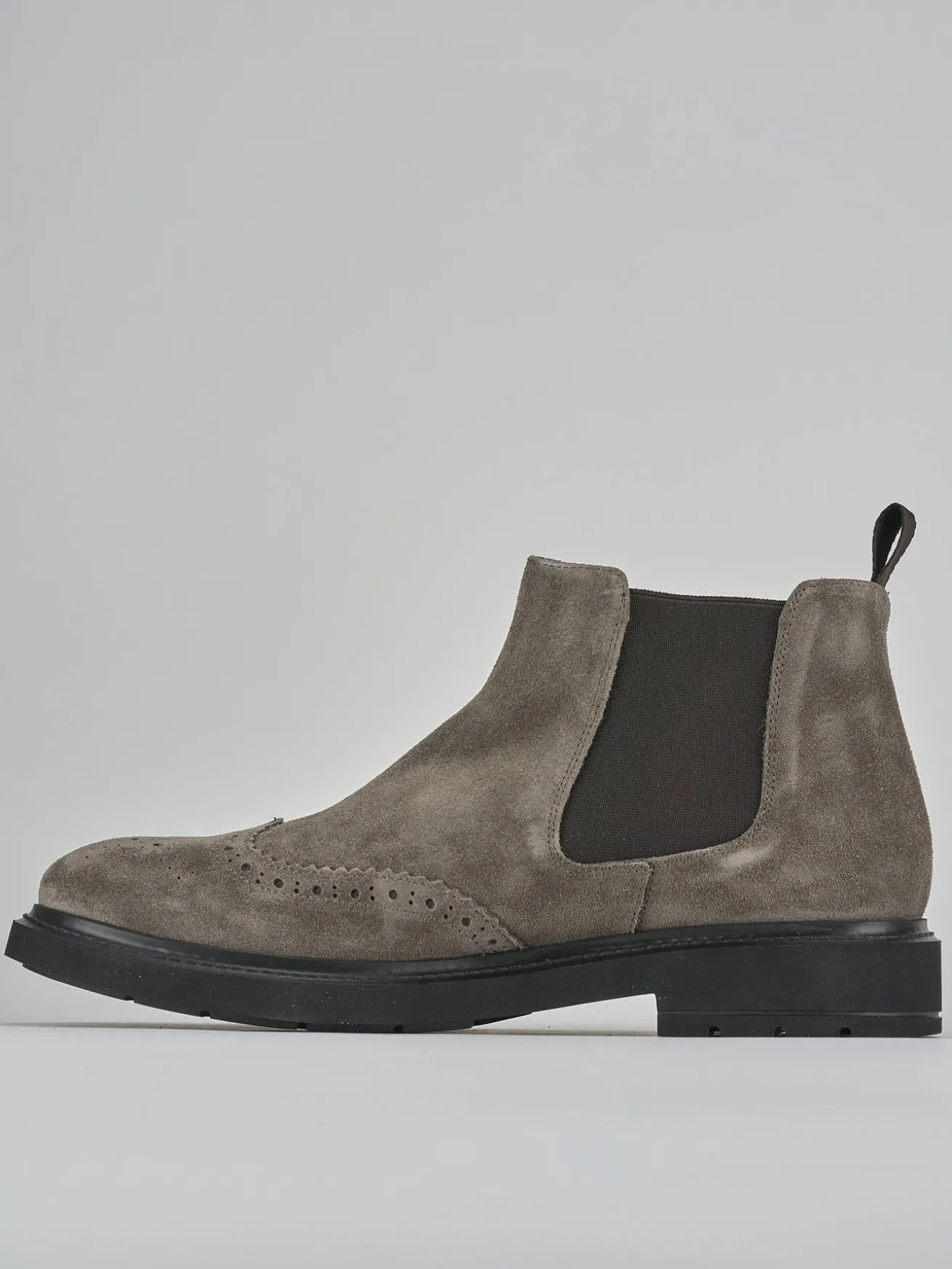 Stivaletti camoscio beige