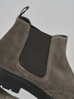 Stivaletti camoscio beige