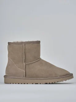 Stivaletti camoscio beige